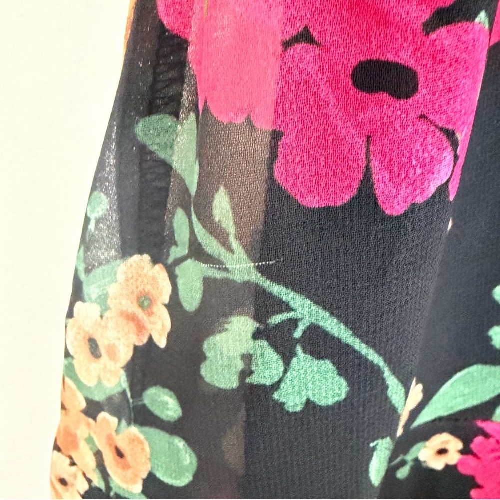 THML Floral Sleeveless Fit & Flare Dress Size Large - Picture 15 of 16